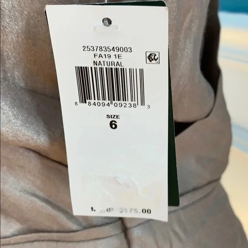 Ralph Lauren Metallic light gold cocktail dress 6 (MSRP $175) - Picture 4 of 4